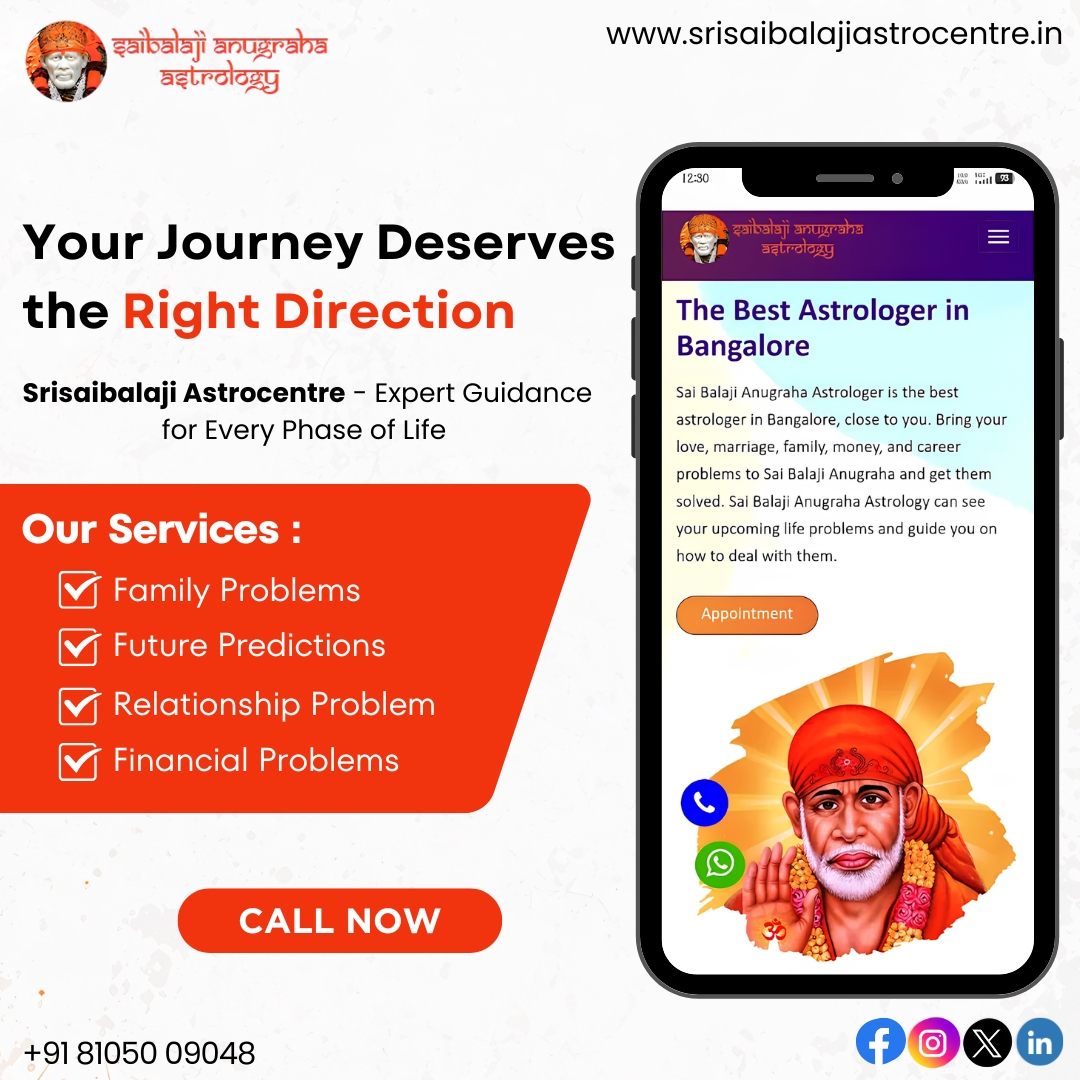 Best Astrologer in Bangalore - SaiBalajiAnugraha